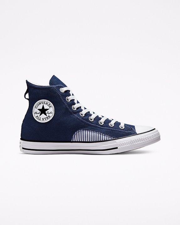 Converse Chuck Taylor All Star Hickory Stripe High Top Navy | A25318H