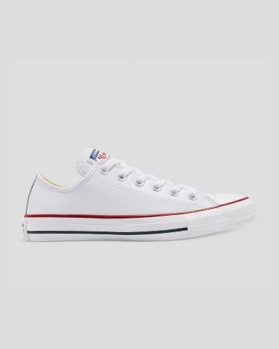 Converse Chuck Taylor All Star Klassische Leder Low Top Weiß | A08694T