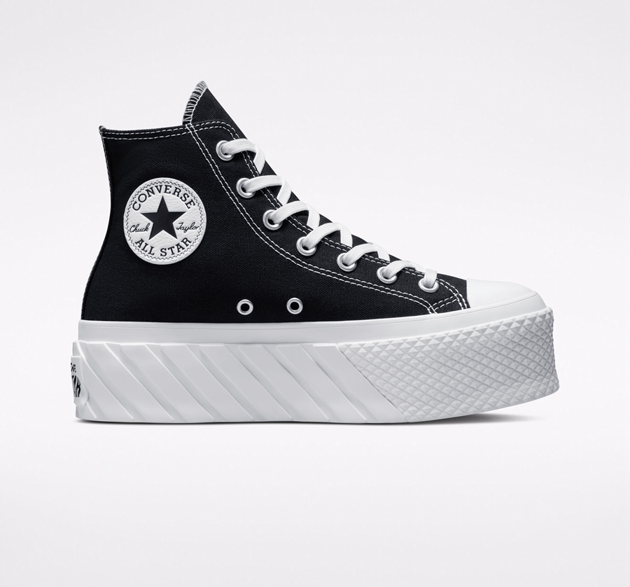 Converse Chuck Taylor All Star Lift 2X Plattform Schwarz | A31495T