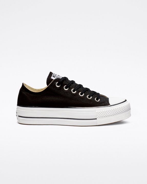 Converse Chuck Taylor All Star Lift Segeltuch Low Top Schwarz | A05116D