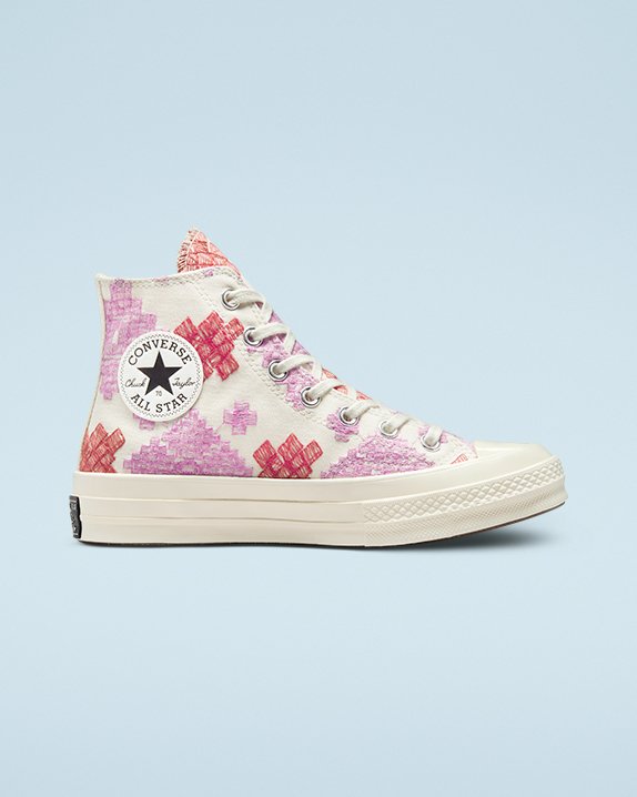 Converse Festival Broderie Chuck 70 High Top Rosa | A87157R