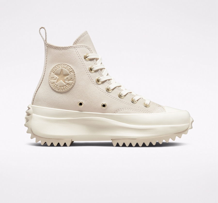 Converse Run Star Hike Plattform Earthy Neutrals Weiß | A48664O