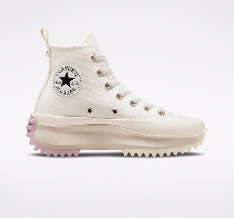 Converse Run Star Hike Plattform Embroidered Crystals Beige | A95032O