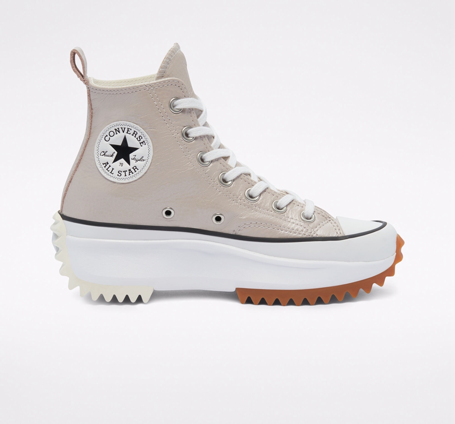 Converse Run Star Hike Plattform Metallic Classics Grau | A30526Y