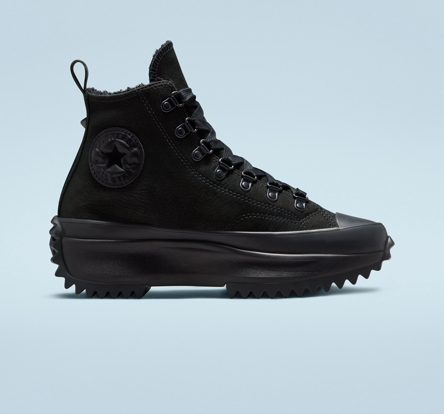 Converse Run Star Hike Plattform Monochrome Schwarz | A21150Q